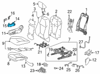 OEM 2021 Toyota RAV4 Seat Switch Diagram - 84922-33140