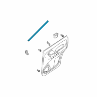 OEM 2005 Ford Escape Belt Weatherstrip Diagram - 6L8Z-7825555-AA