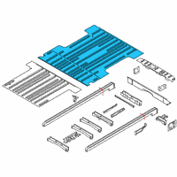 OEM Ford Rear Floor Pan Diagram - CK4Z-61112A22-A