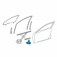 OEM 2022 Lexus ES350 Motor Assembly, Power Wi Diagram - 85710-33350