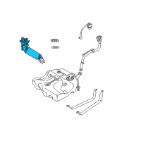 OEM Chrysler Sebring Fuel Pump Module/Level Unit Diagram - RL093455AD