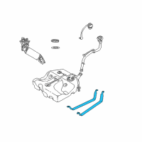 OEM 1999 Dodge Stratus Strap-Fuel Tank Diagram - 4578233AA