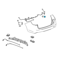 OEM 2015 Chevrolet Silverado 1500 Park Sensor Ring Diagram - 84075328