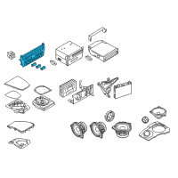 OEM BMW ActiveHybrid 7 Repair Kit, Radio And A/C Control Panel Diagram - 61-31-9-328-417