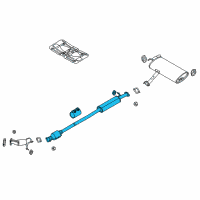 OEM 2020 Kia Sportage Center Muffler Complete Diagram - 28600D9680