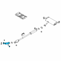 OEM 2021 Kia Sportage Front Muffler Assembly Diagram - 28610D9730