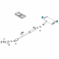 OEM 2019 Kia Sportage Rear Muffler Assembly Diagram - 28710D9740