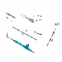 OEM 2001 Lexus IS300 Power Steering Gear Assembly (For Rack & Pinion) Diagram - 44250-53020