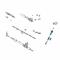 OEM 2001 Lexus IS300 Valve Assy, Power Steering Control Diagram - 44210-53020