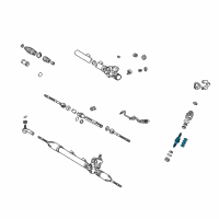 OEM Lexus IS300 Valve Sub-Assy, Power Steering Control Diagram - 44201-53020