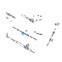 OEM Lexus IS300 Power Steering Rack Sub-Assembly Diagram - 44204-53020