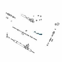 OEM Lexus IS300 Tube, Steering Left Turn Pressure Diagram - 44419-30070