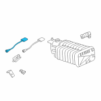 OEM 2014 Cadillac ATS Upper Oxygen Sensor Diagram - 12634062