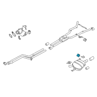 OEM 2014 BMW 535i GT Rubber Mounting Diagram - 18-30-2-753-085