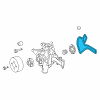 OEM 2006 Chrysler Crossfire Gasket-Gasket-Water Pump Diagram - 5096526AA