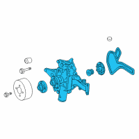 OEM Chrysler Crossfire Water Pump Diagram - 5097159AD