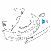 OEM 2018 BMW 640i xDrive Gran Turismo ULTRASONIC SENSOR, ROYAL BUR Diagram - 66-20-9-371-495