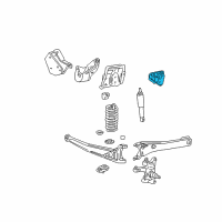 OEM 2005 Ford F-350 Super Duty Radius Arm Mount Bracket Diagram - BC3Z-3B095-B