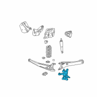 OEM 2004 Ford F-250 Super Duty Knuckle Diagram - F81Z-3105-BA