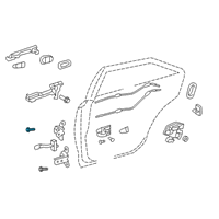 OEM Toyota Celica Lower Hinge Bolt Diagram - 90105-A0260
