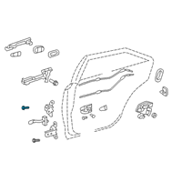 OEM 2018 Toyota C-HR Lower Hinge Bolt Diagram - 90105-A0260