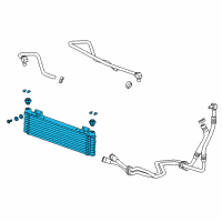 OEM Cadillac Oil Cooler Diagram - 22847720