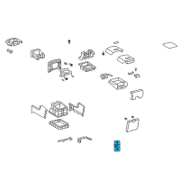 OEM Toyota Sequoia Seat Heat Switch Diagram - 84751-0C071