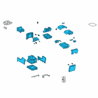 OEM 2010 Toyota Sequoia Rear Console Diagram - 58820-0C100-C0