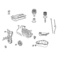 OEM Lexus RX450hL Oil Drain Plug Washer Gaskets Diagram - 90430-12031