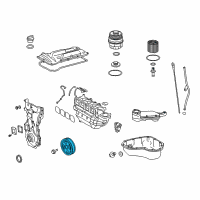 OEM 2016 Toyota Camry Pulley Diagram - 13470-0V020