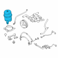 OEM 2014 BMW M5 Power Steering Reservoir Diagram - 62416767161