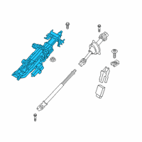 OEM 2020 BMW M5 Steering Wheel Column Adjustment, Electric. Diagram - 32-30-6-894-882