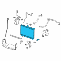 OEM 2013 Chevrolet Camaro Radiator Diagram - 22879423