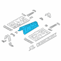 OEM 2013 Scion FR-S Front Floor Pan Diagram - SU003-06254