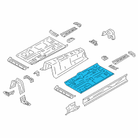 OEM 2017 Toyota 86 Front Floor Pan Diagram - SU003-01318