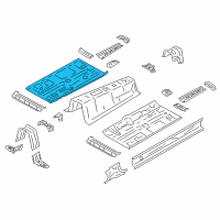 OEM Toyota 86 Front Floor Pan Diagram - SU003-01317