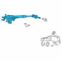 OEM 2002 Honda Accord Column Assembly, Steering Diagram - 53200-S87-A04