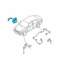 OEM 2014 Hyundai Genesis Ecu Assembly-Afls Diagram - 92170-3M500