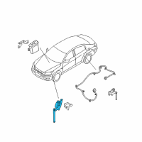 OEM 2015 Hyundai Equus Sensor Assembly-Front Height , LH Diagram - 55830-3M000