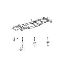 OEM 2006 Toyota Tundra Bracket Sub-Assembly, Cab Mounting LH Diagram - 51705-34060