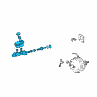 OEM 2005 Lexus LS430 Cylinder Sub-Assy, Brake Master Diagram - 47201-50290