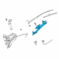 OEM 2019 Infiniti QX60 Drive Assy-Windshield Wiper Diagram - 28800-3JA5D