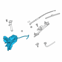 OEM 2014 Nissan Pathfinder Tank Assy-Windshield Washer Diagram - 28910-3JA0B