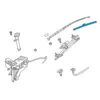 OEM 2014 Infiniti QX60 Window Wiper Blade Assembly No 1 Diagram - 28890-3JA1B