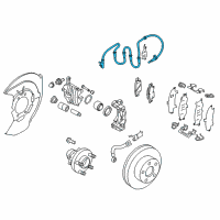 OEM 2016 Infiniti Q70 Sensor Assembly-Anti SKID, Front RH Diagram - 47910-1MA0B