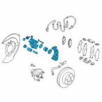 OEM Infiniti QX50 CALIPER Assembly-Front RH, W/O Pad & SHIM Diagram - 41001-4CU0A