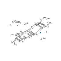 OEM Nissan Xterra Bracket Cab Mounting, 4TH LH Diagram - 95143-7Z030