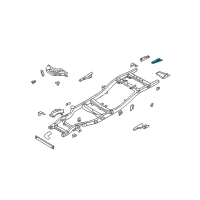 OEM 2004 Nissan Xterra Bracket Assy-Canister Diagram - 50791-3S601