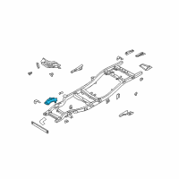 OEM 2003 Nissan Frontier Bracket Assembly Front Suspension Mounting LH Diagram - 50211-3S530