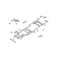 OEM 2002 Nissan Xterra Bracket Assembly-Rear Shock ABSORBER Diagram - 50421-15G30